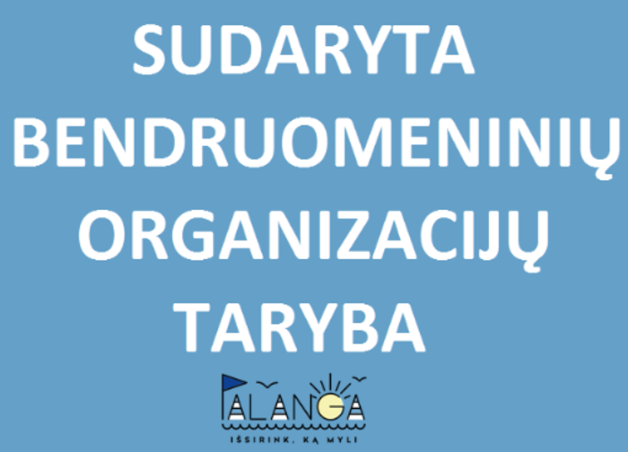 Trejų metų kadencijai sudaryta Bendruomeninių organizacijų taryba