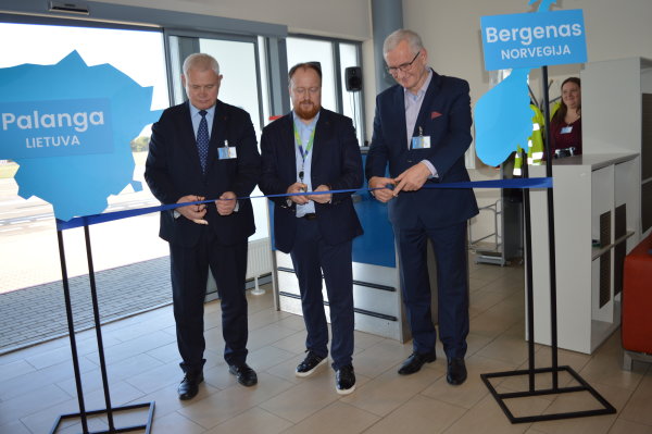 Į Bergeną (Norvegija) iš Palangos oro uosto pakilo pirmasis lėktuvas
