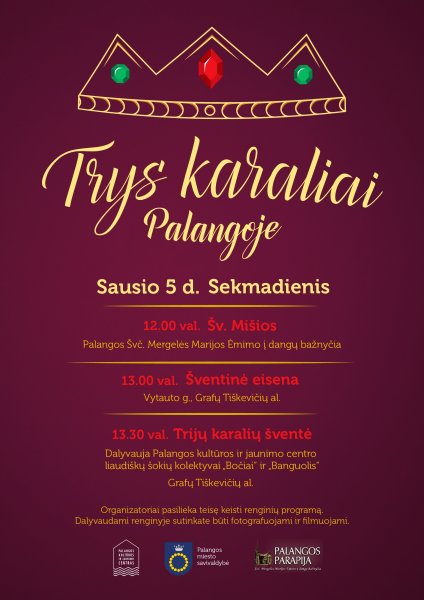 Trys Karaliai aplankys Palangos miestą
