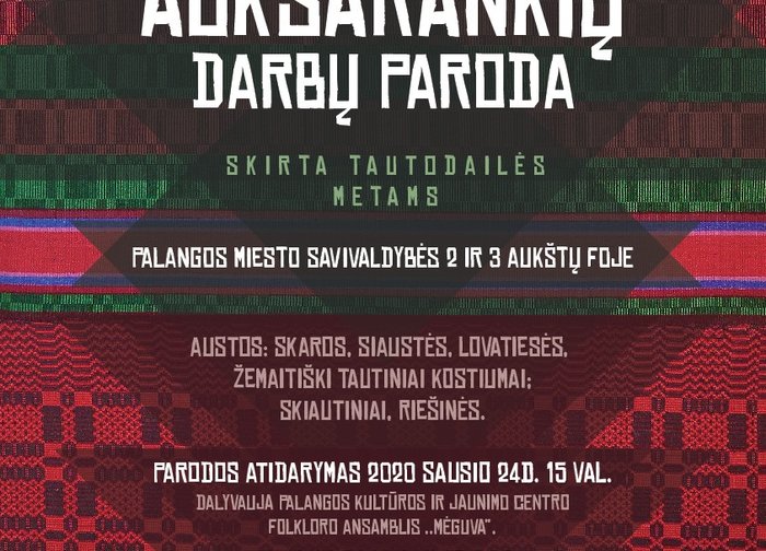 Savivaldybėje atidaroma Tradicinės tekstilės auksarankių darbų paroda, skirta Tautodailės metams....