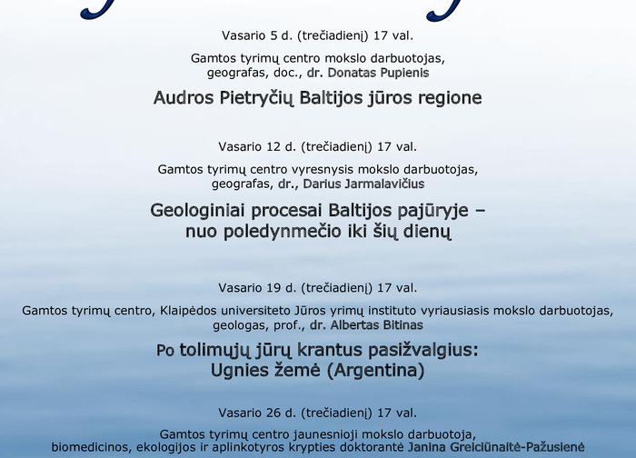 Palangos kurorto muziejus kviečia į susitikimus "Jūros istorijos"