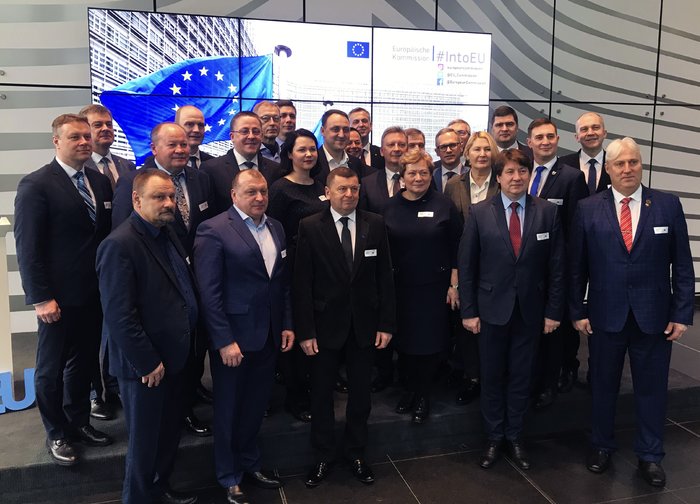 Lietuvos savivaldybių vadovų pažintinis vizitas į Europos Sąjungos institucijas Briuselyje 