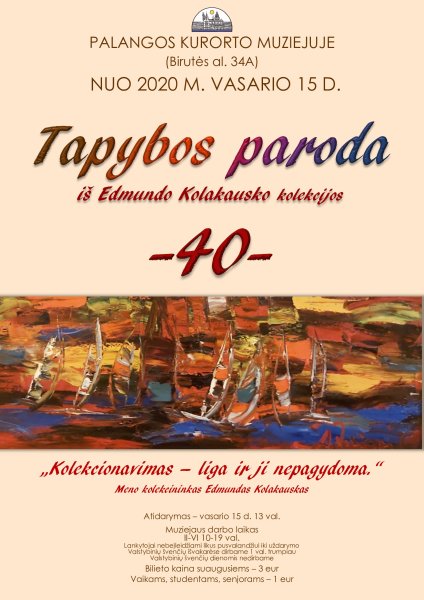 Palangos kurorto muziejuje - E.Kolakausko tapybos paroda