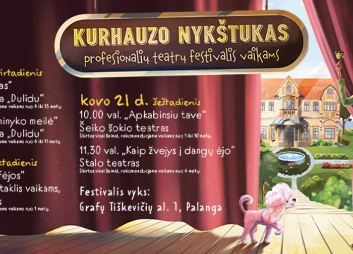 Kviečiame į III-ąjį profesionalių teatrų festivalį vaikams „Kurhauzo nykštukas“