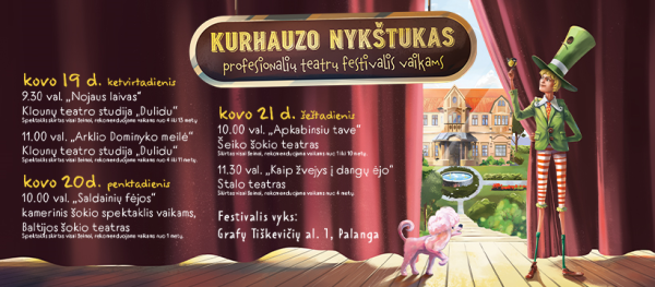 Kviečiame į III-ąjį profesionalių teatrų festivalį vaikams „Kurhauzo nykštukas“