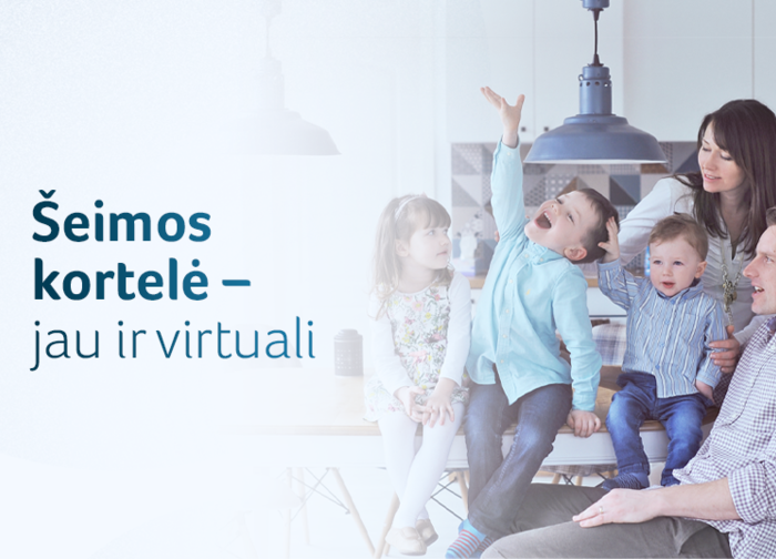 Jau veikia virtuali Šeimos kortelė, todėl jos nereikės laukti 30 dienų, o savo įrenginyje galės...