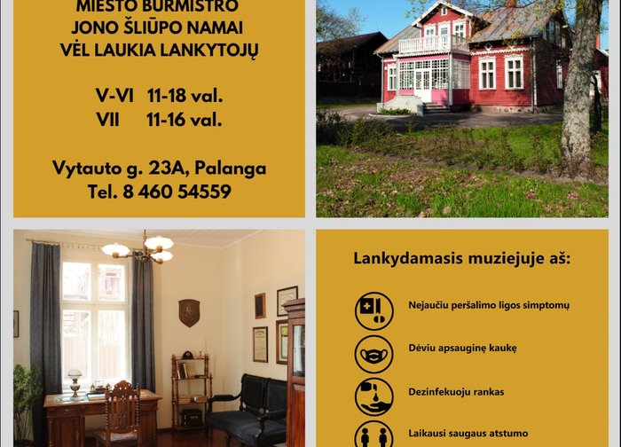 Pirmojo Palangos miesto burmistro Jono Šliūpo namai vėl laukia lankytojų