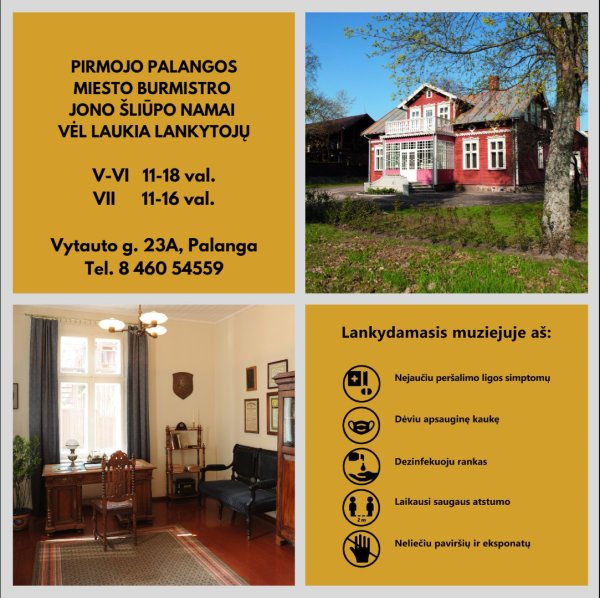 Pirmojo Palangos miesto burmistro Jono Šliūpo namai vėl laukia lankytojų