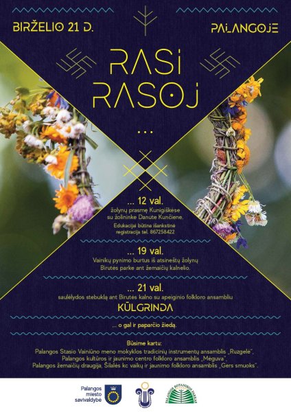 Birželio 21 d. Palangoje – Rasos šventė „Rasi rasoj“
