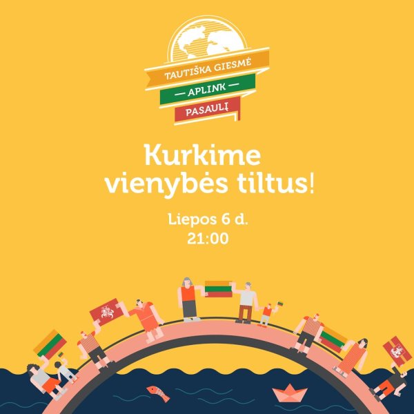 Liepos 6-ąją giedokime „Tautišką giesmę“ saugiu vėliavos atstumu