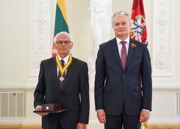 Palangos miesto garbės piliečiui prof. habil. dr. Vladui Žulkui įteiktas Lietuvos didžiojo...