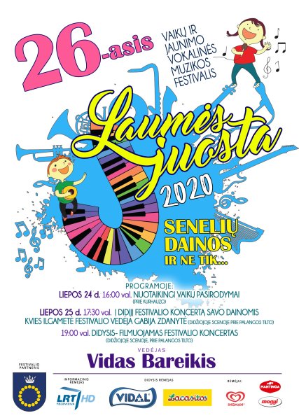 Liepos 24-25 dienomis Palangoje ir vėl skambės žaismingoji „Laumės juosta“