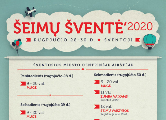 Šeimų šventė šiemet vyks Šventojoje