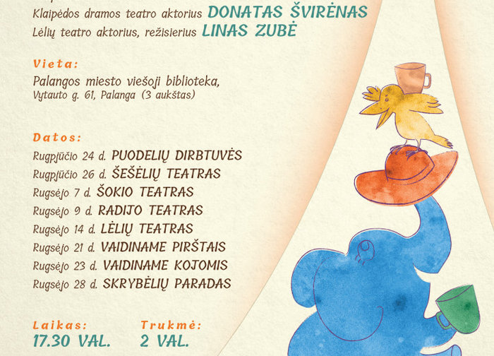 Teatro edukacijų ciklas šeimoms