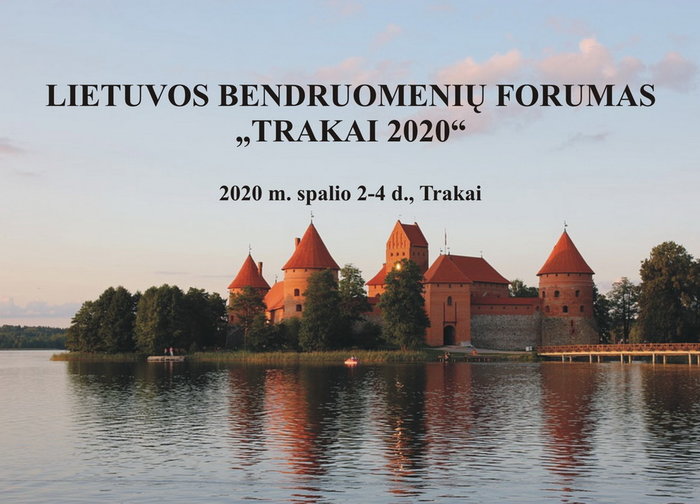 Kviečiama dalyvauti konferencijoje "Lietuvos bendruomenių forumas „TRAKAI 2020“"