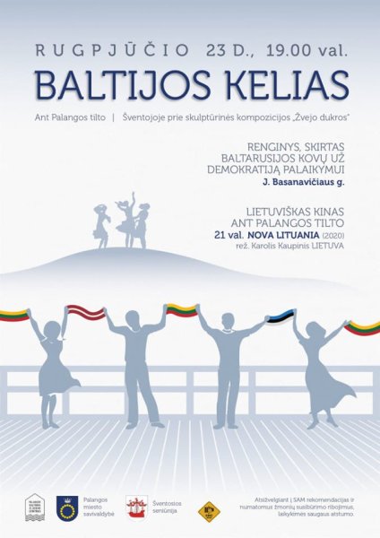 Rugpjūčio 23 d. - Baltijos kelio renginys, skirtas ir Baltarusijos kovoms už demokratiją palaikyti 
