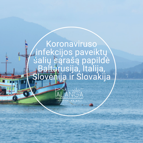Koronaviruso infekcijos paveiktų šalių sąrašą papildė Baltarusija, Italija, Slovėnija ir Slovakija
