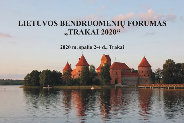 Kviečiama dalyvauti konferencijoje "Lietuvos bendruomenių forumas „TRAKAI 2020“"