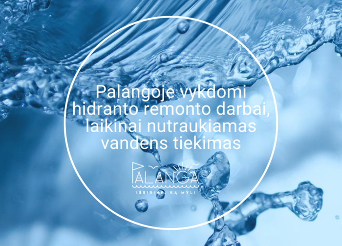 Palangoje vykdomi hidranto remonto darbai