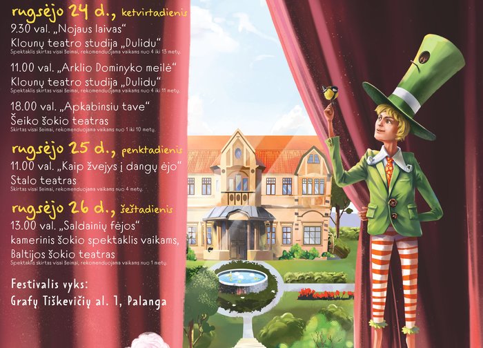 Kviečiame į profesionalų teatrų festivalį vaikams “Kurhauzo nykštukas"!