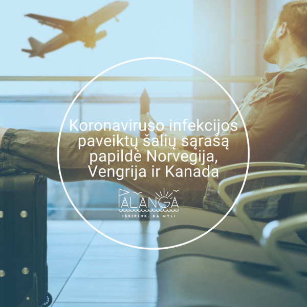 Koronaviruso infekcijos paveiktų šalių sąrašą papildė Norvegija, Vengrija ir Kanada