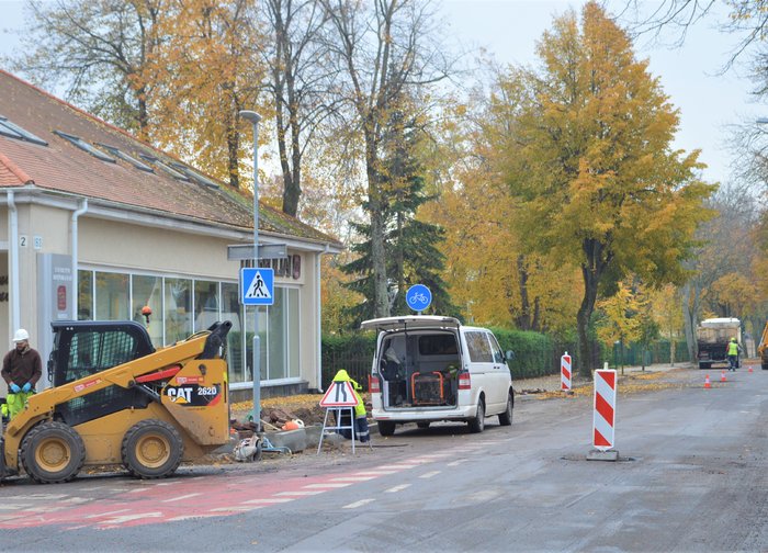 Įsibėgėja Vytauto gatvės atkarpos nuo Birutės parko iki Druskininkų g. remonto darbai