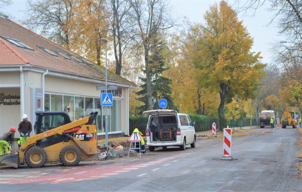 Įsibėgėja Vytauto gatvės atkarpos nuo Birutės parko iki Druskininkų g. remonto darbai