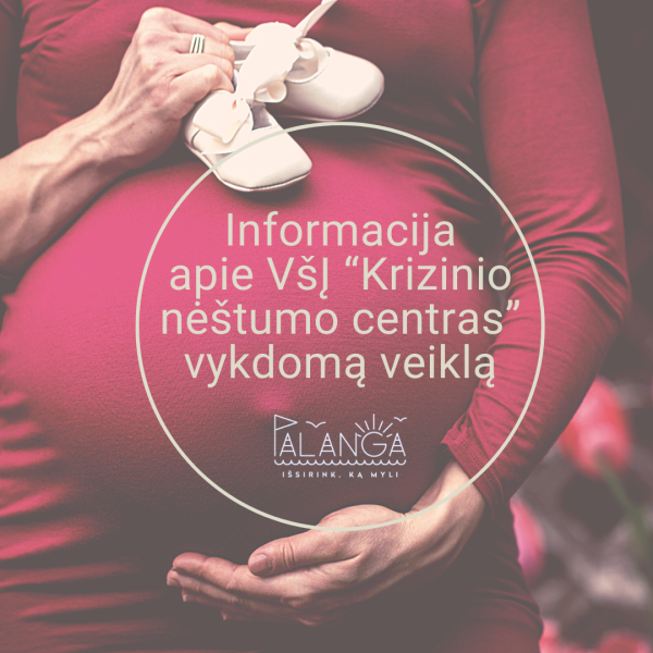 Informacija apie VšĮ “Krizinio nėštumo centras ” vykdomą veiklą 