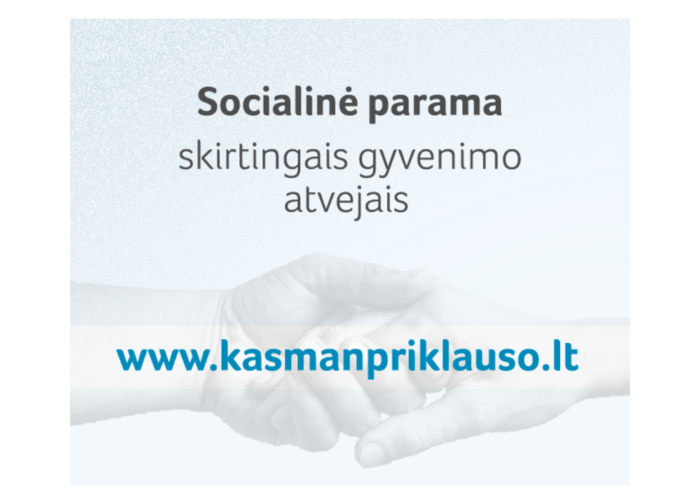 Kviečiame susipažinti su su socialinės paramos rūšimis