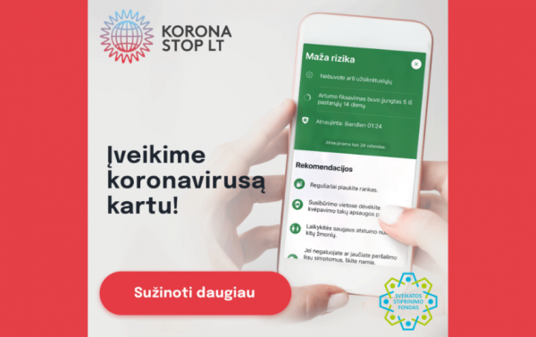 Programėle KoronaStopLT naudojasi vis daugiau žmonių