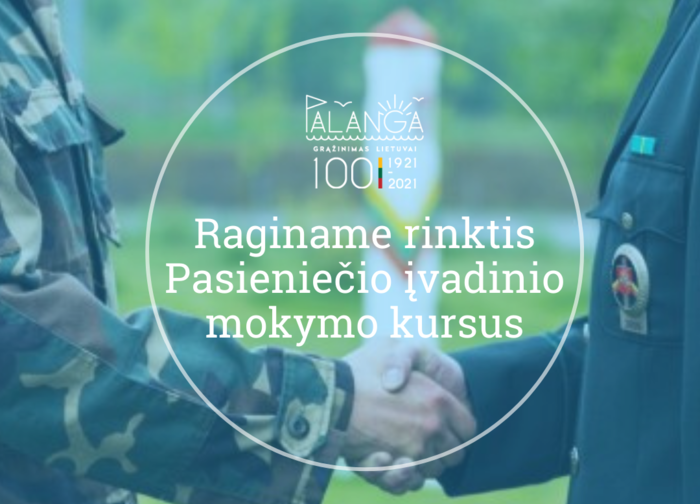 Raginame rinktis Pasieniečio įvadinio mokymo kursus