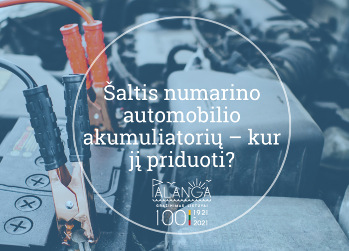 Šaltis numarino automobilio akumuliatorių – kur jį priduoti?