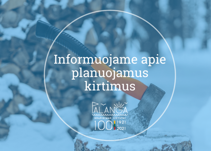 Informuojame apie planuojamus kirtimus pajūrio miškuose vasario-kovo mėnesiais 