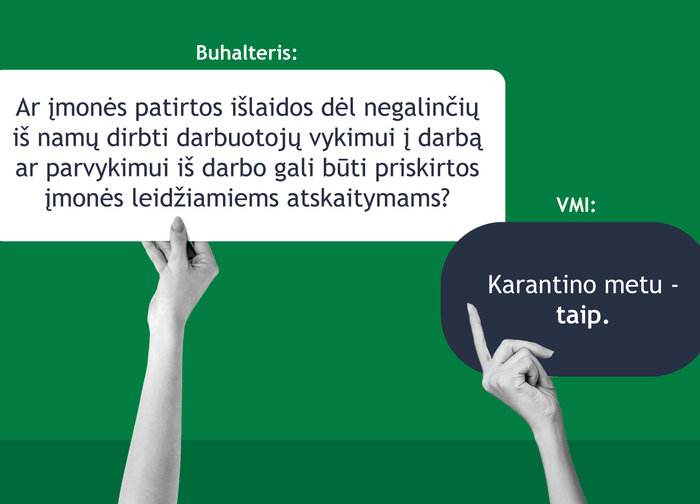 VMI: leidžiami atskaitymai – karantino dėl COVID-19 metu įmonių išlaidos dėl darbuotojų...