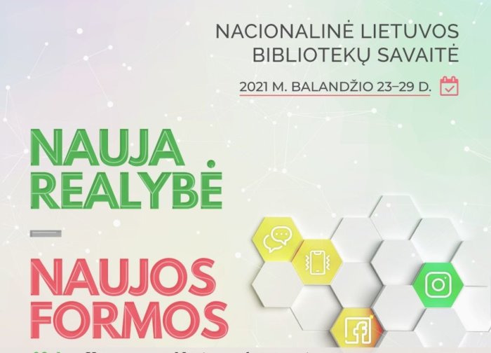  Balandžio 23–30 d. - Nacionalinė Lietuvos bibliotekų savaitė