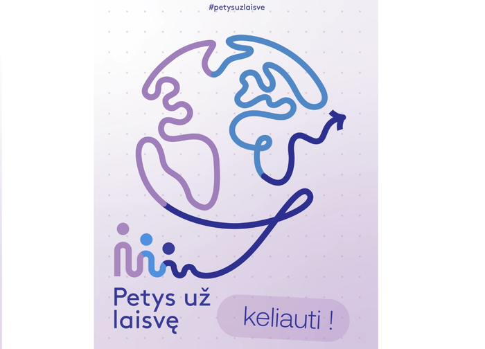 Petys už laisvę keliauti!  Vakcinos – tai kelias vėl pamatyti pasaulį.