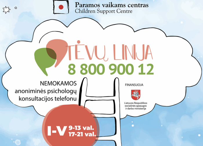 Nemokamos psichologų konsultacijos „Tėvų linijoje“ padeda sulaukti eilės pas psichologą