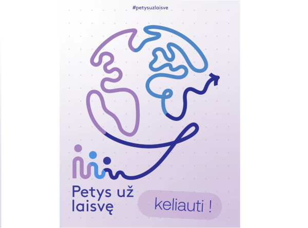 Petys už laisvę keliauti!  Vakcinos – tai kelias vėl pamatyti pasaulį.