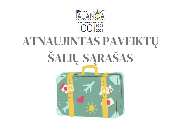 Atnaujintas paveiktų šalių sąrašas: mažėja šalių, iš kurių atvykus taikomos griežtesnės...
