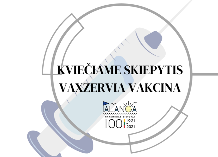 Kviečiame skiepytis Vaxzevria vakcina