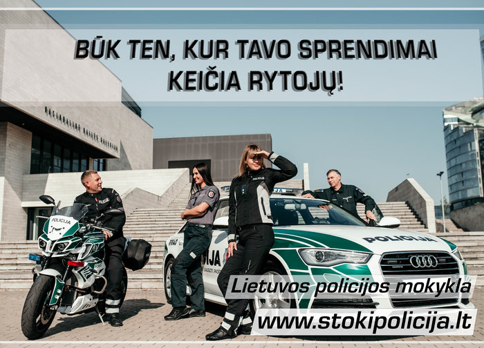 Lietuvos policijos mokykla kviečia mokytis