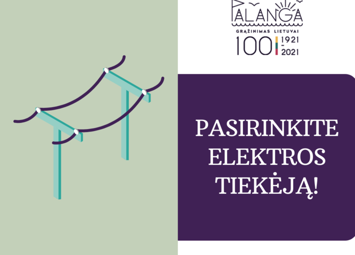 Pasirinkite elektros tiekėją!