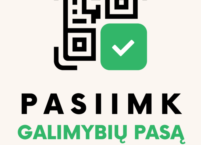 Daugiau galimybių atsiimti Galimybių pasą