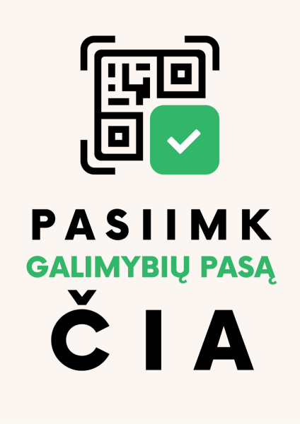 Daugiau galimybių atsiimti Galimybių pasą