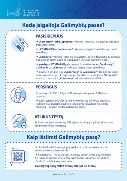 Kada įsigalioja Galimybių pasas?