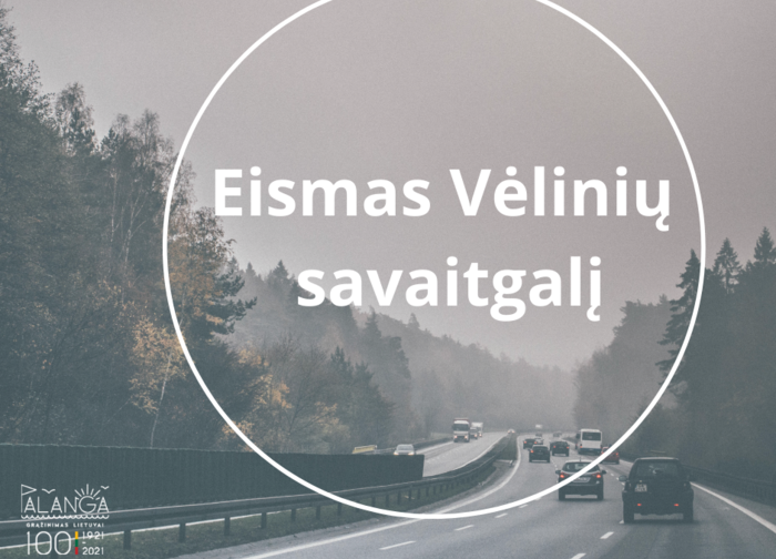 Vėlinių savaitgalį – vienos krypties eismas prie Palangos miesto kapinių