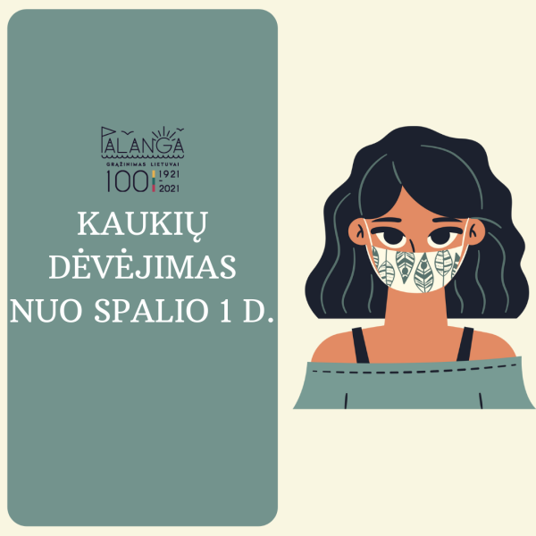 Kam ir kur privaloma dėvėti apsaugines veido kaukes nuo spalio 1 d.