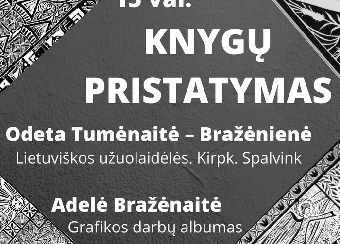 Tautodailės leidinių pristatymas Palangos viešojoje bibliotekoje