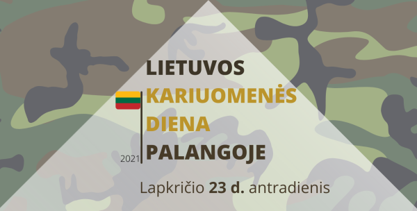 Lapkričio 23 d. - Lietuvos kariuomenės diena Palangoje