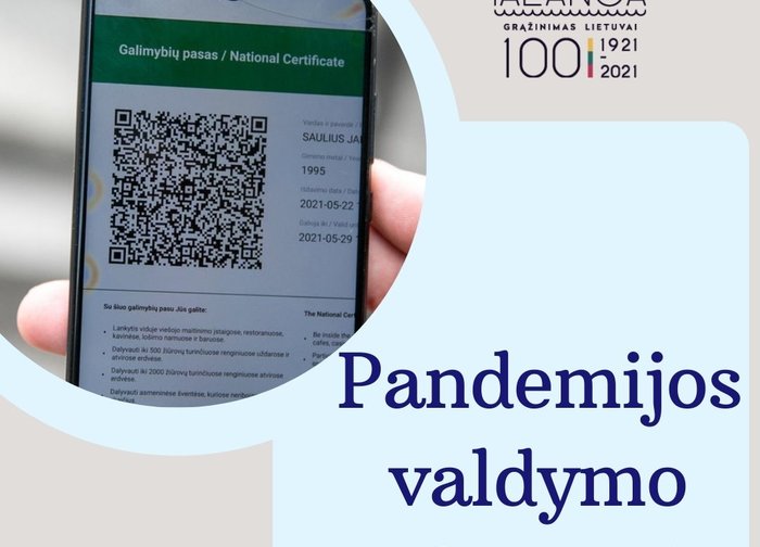 Ekonomikos ir inovacijų ministerija primena apie šiuo metu galiojančias pandemijos valdymo priemones